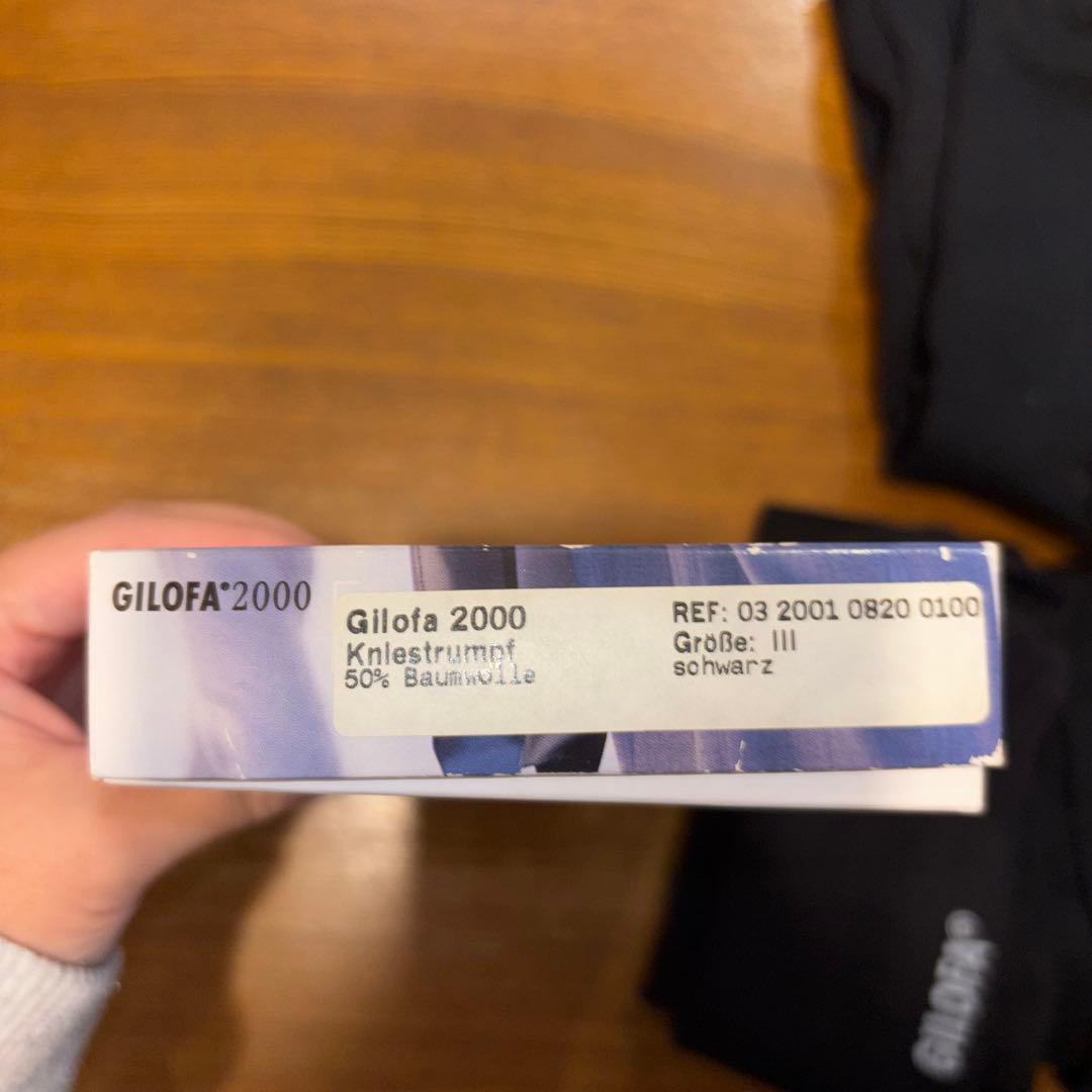 【新品、未使用】GILOFA 2000 着圧ソックス 黒 M 2足セット×5