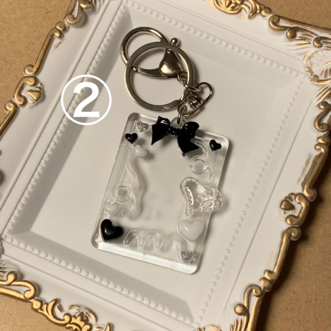 ミニフォトキーホルダー デコ アクキー トレカケース