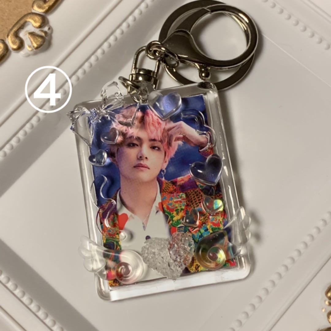 ミニフォトキーホルダー デコ アクキー トレカケース