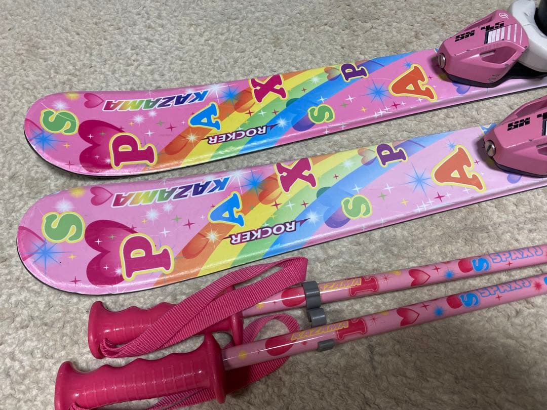 kazamaジュニア106cm ブーツ21cm シナノ80cmスキーセット