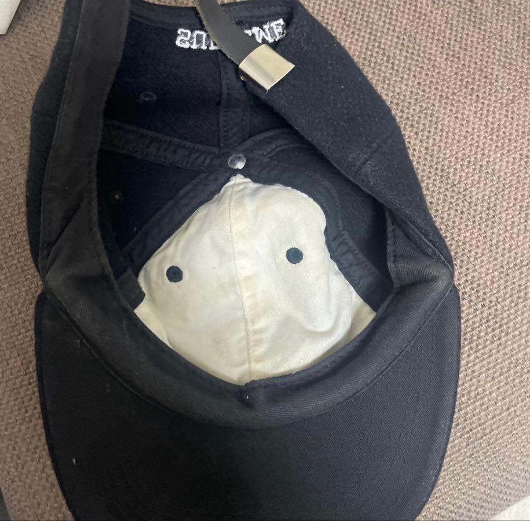 b*k様 Supreme 黒 キャップ Sロゴ