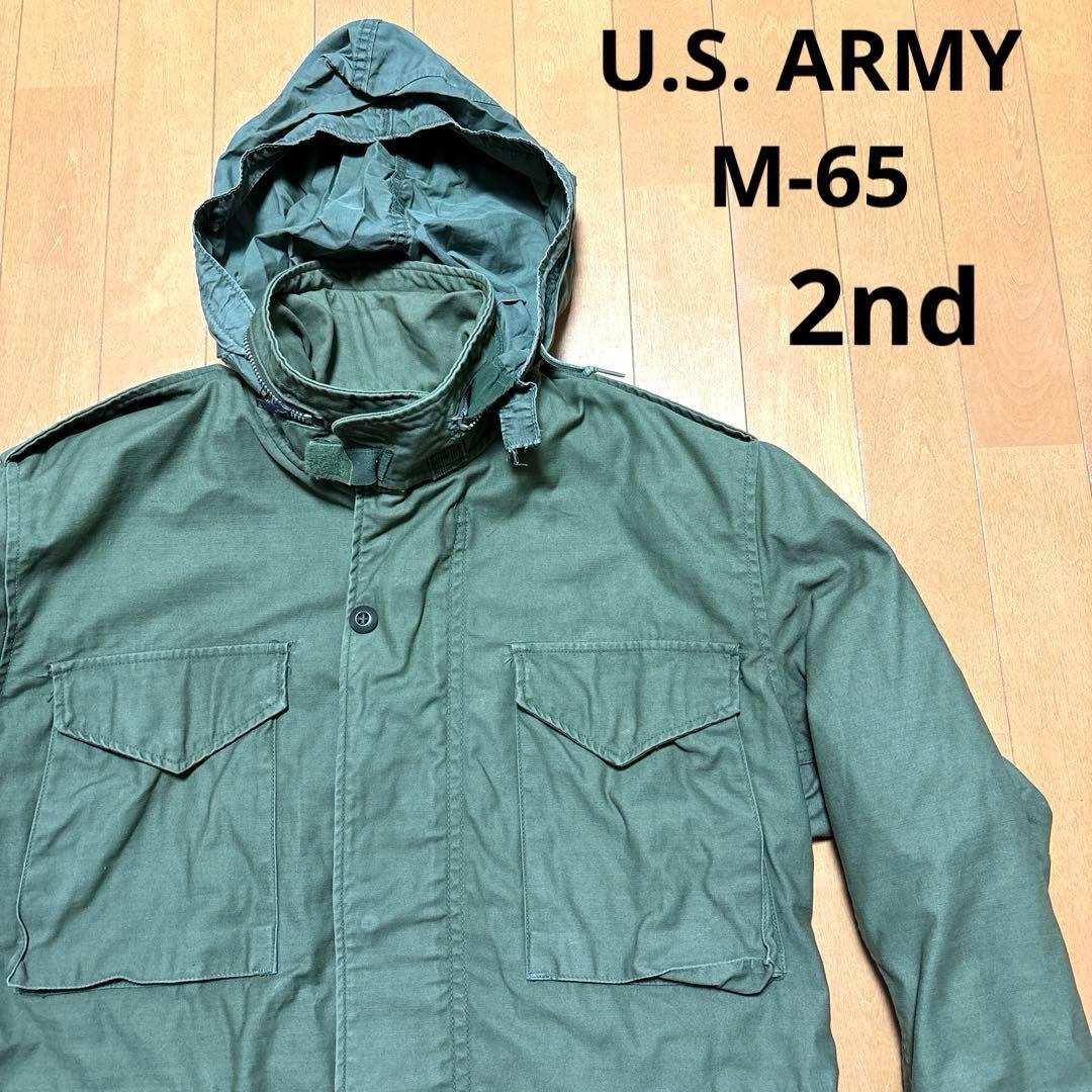 U.S.ARMY M-65 フィールドジャケット 2nd 米軍実物 アルミジップ