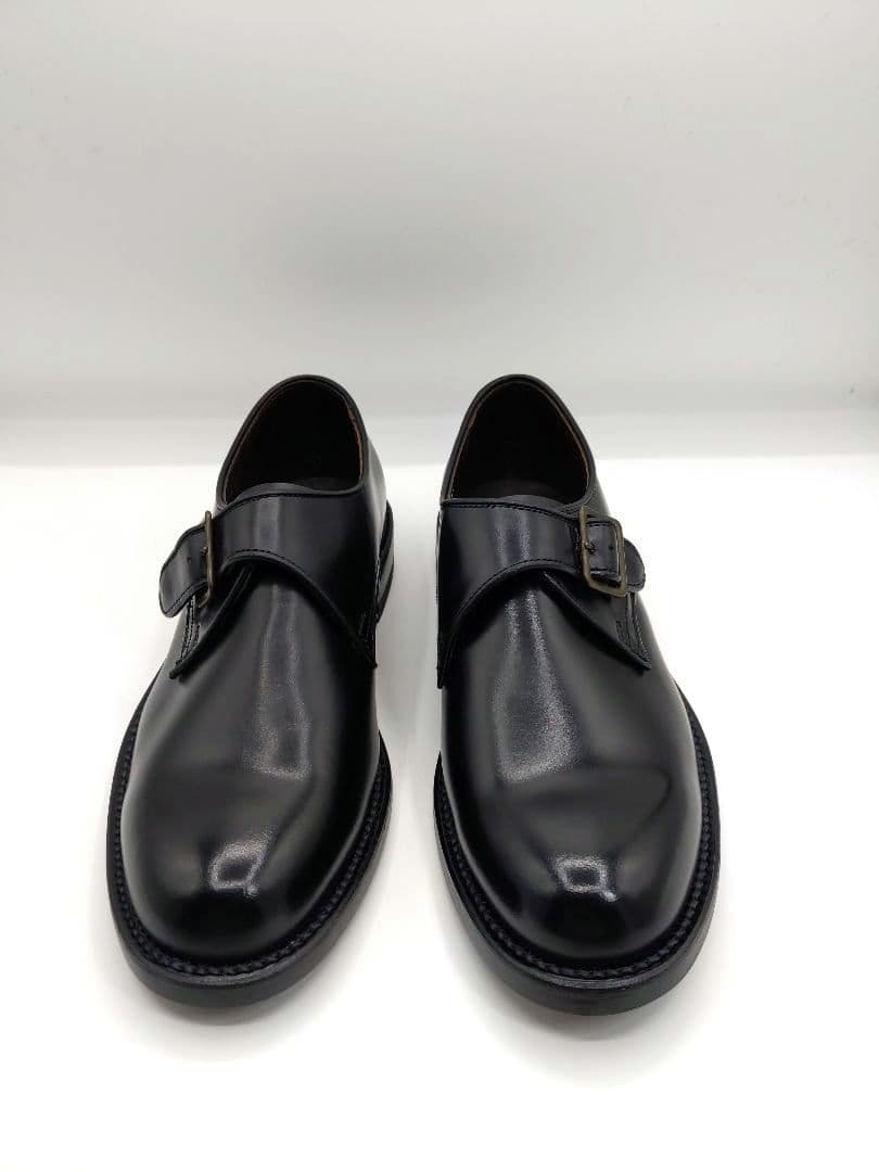 【極美品】REGAL V087 シングルモンク プレーントゥ 黒　24.5cm