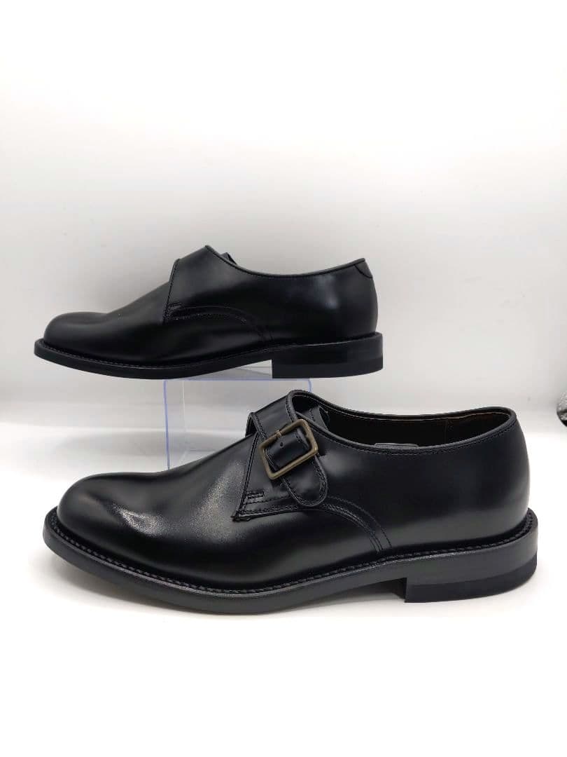 【極美品】REGAL V087 シングルモンク プレーントゥ 黒　24.5cm