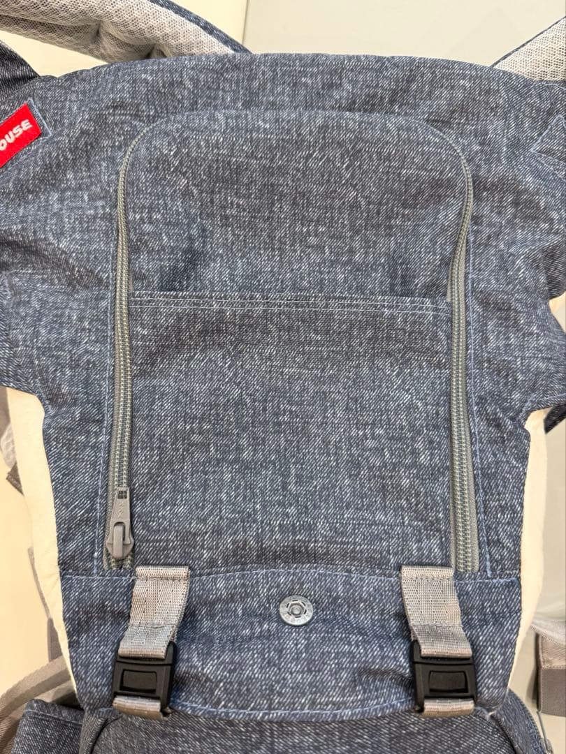 ひろみミキハウス ポグネイ 抱っこ紐 ネイビー デニム調