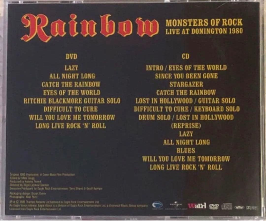 2CD＋DVD！Rainbow / Monsters Of Rock 1980