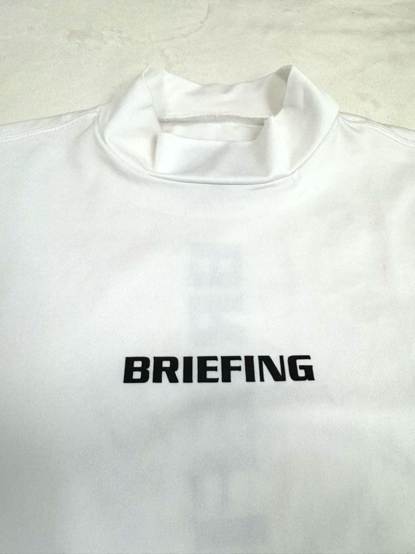 BRIEFING ブリーフィング ホワイトシャツ ロゴ入り メンズS 【未使用】
