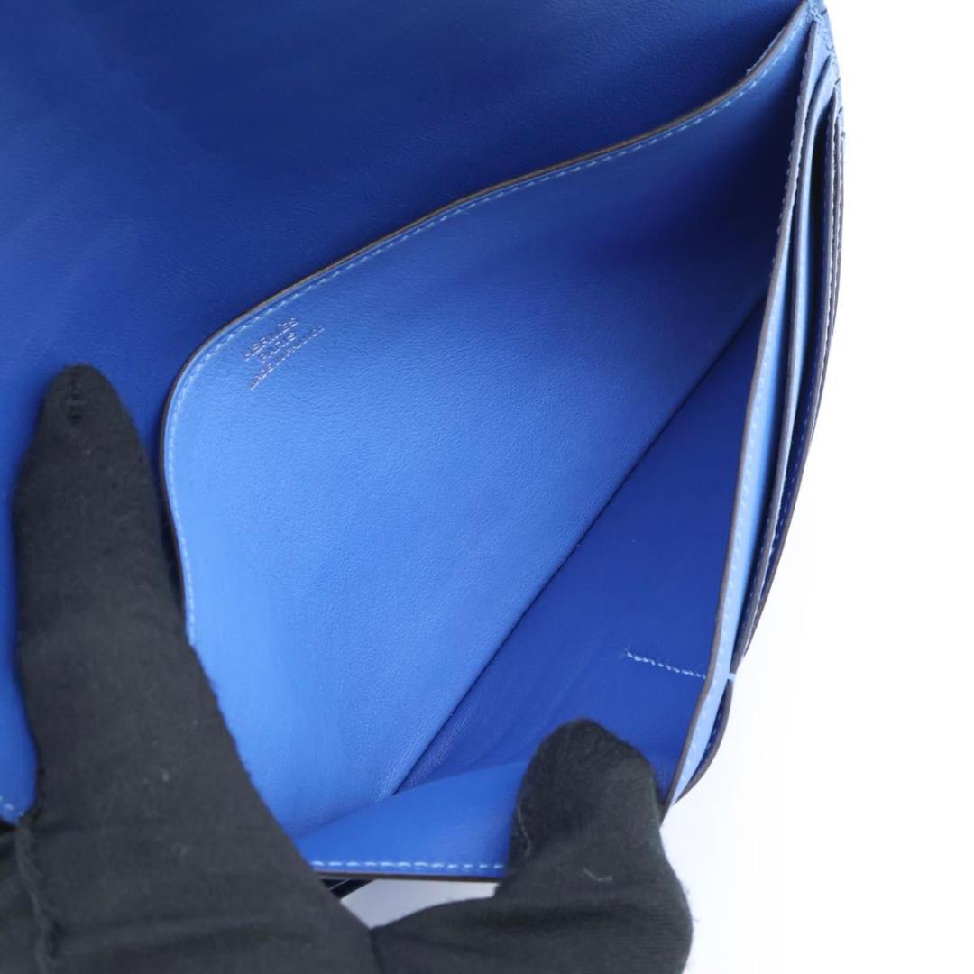 【極美品】HERMES ドゴンロング　ヴォースイフト　ブルーパラダイス　長財布