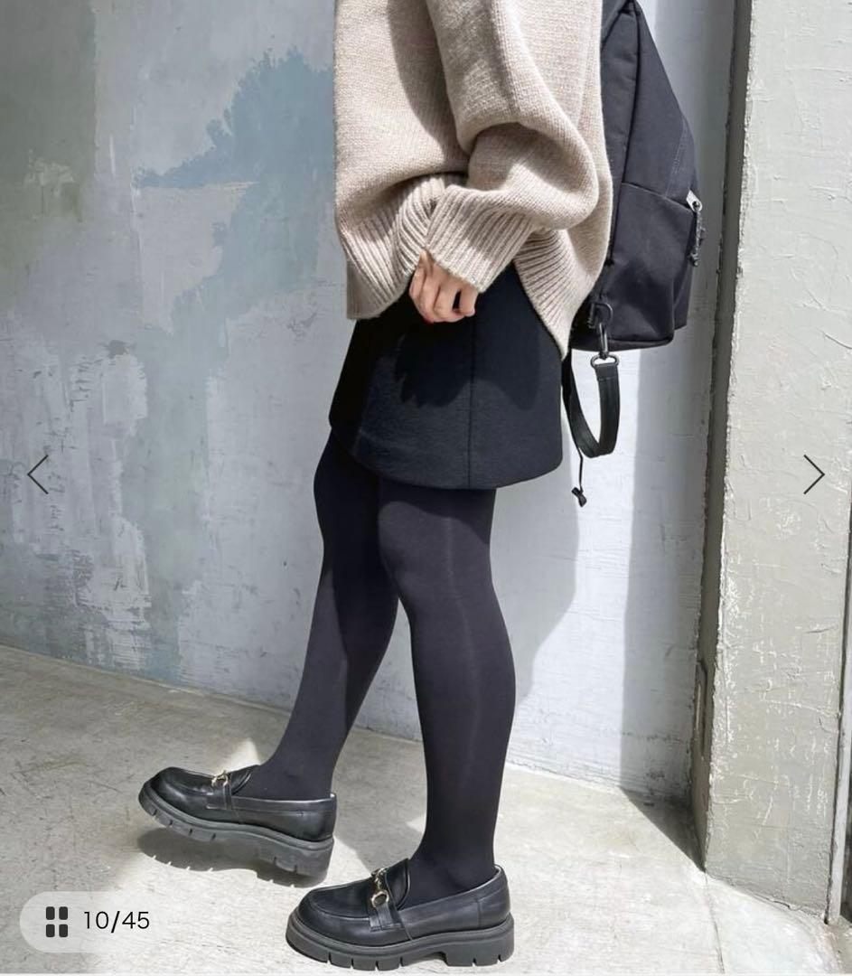 新品　スピックアンドスパン　メルトンA ラインミニスカート