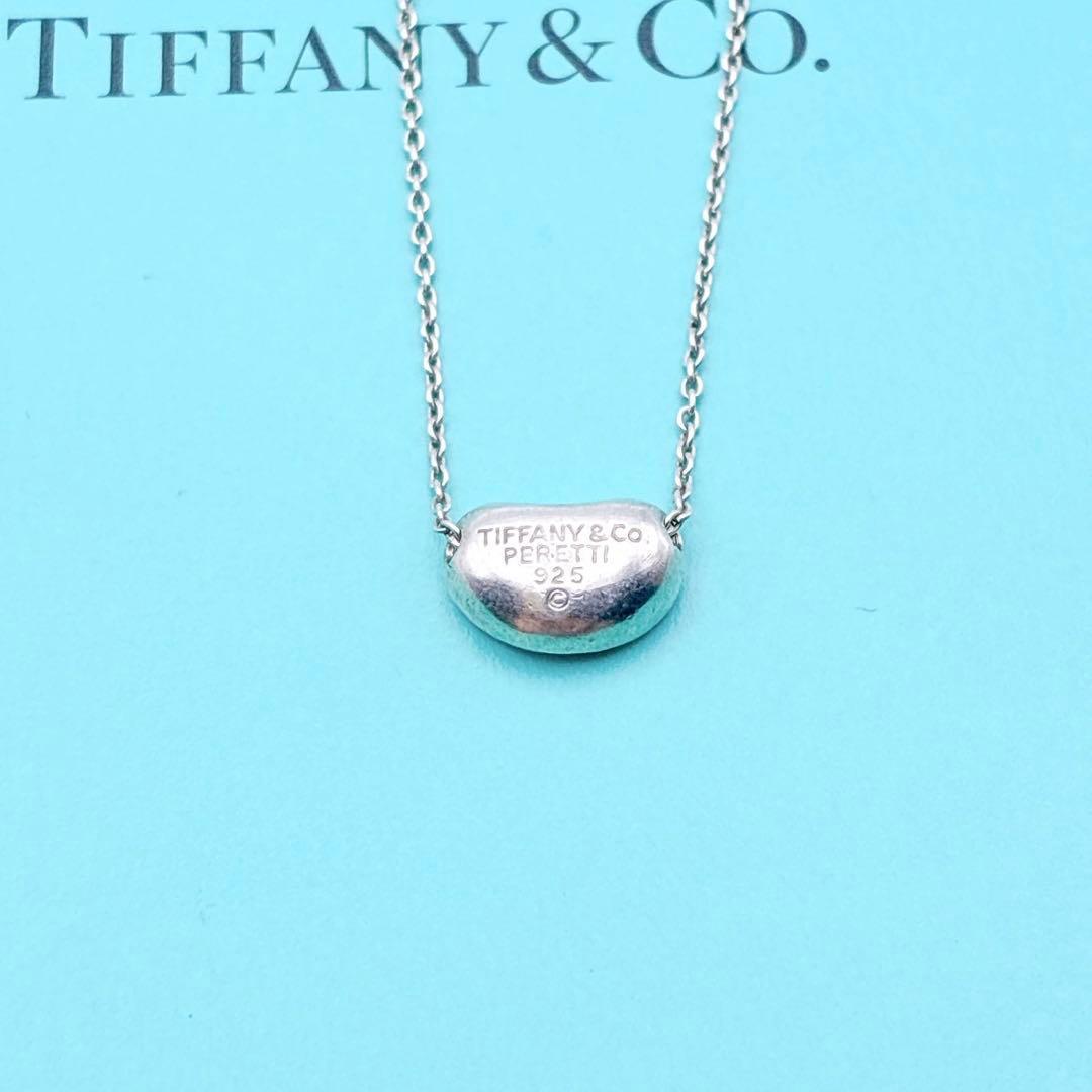 2925-1 人気✨Tiffany ビーン　スモール　ネックレス　SV925