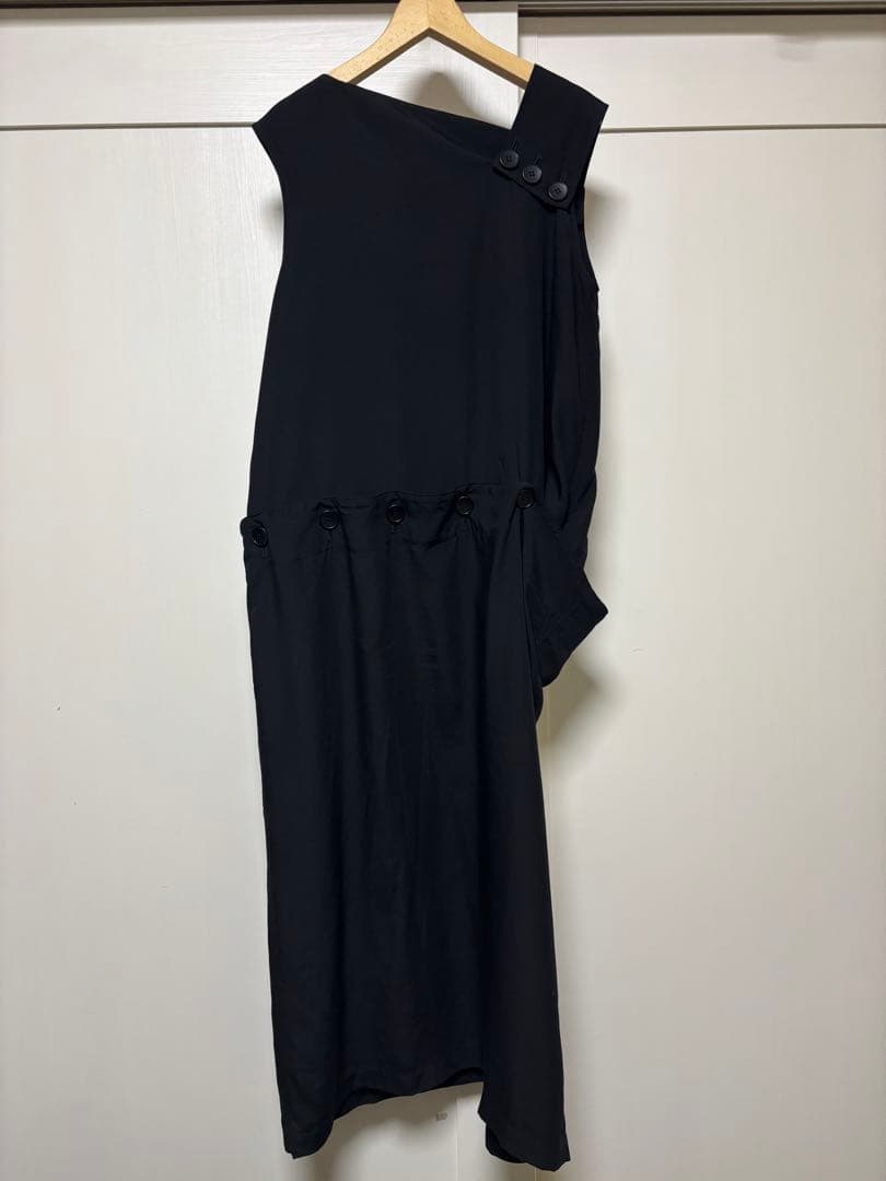 【美品】Limi feu ボタンワンピース　ブラック