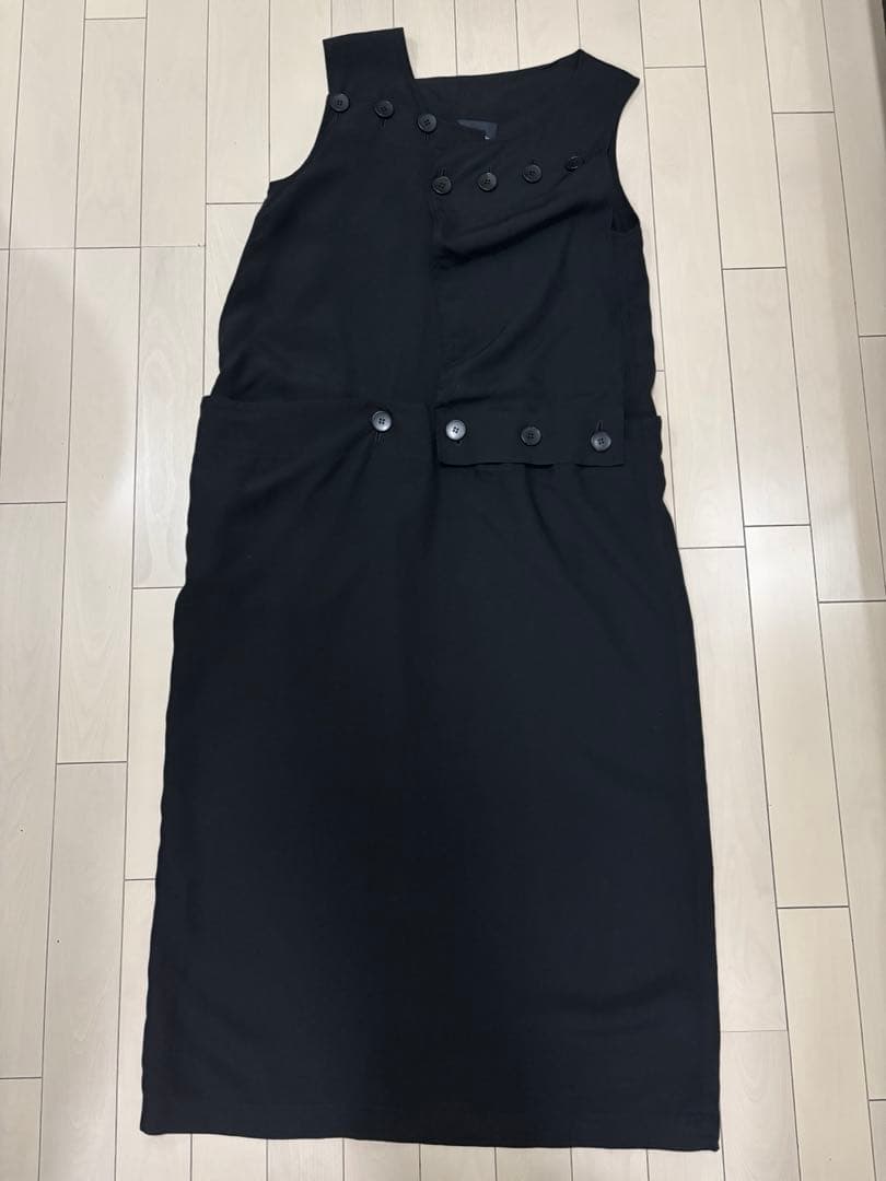 【美品】Limi feu ボタンワンピース　ブラック