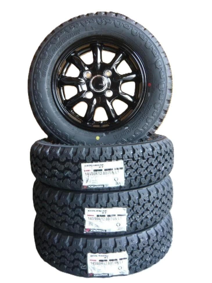 ya-co8　ナット付き☆ヨコハマジオランダーKT☆145/80R12LT