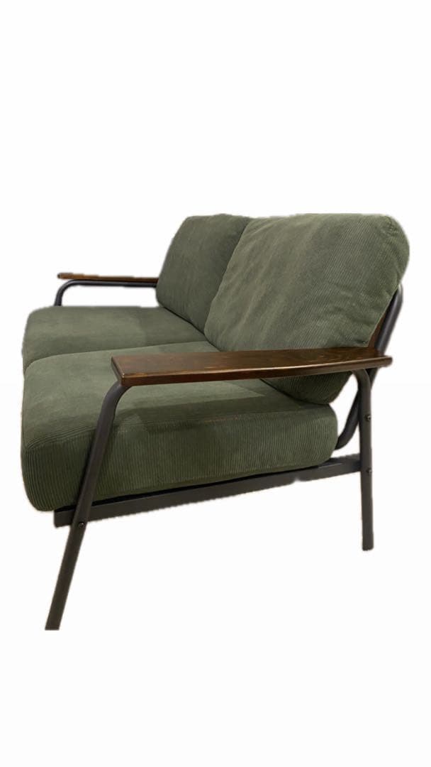 【うさぎ】コーデュロイ 2人掛けソファ