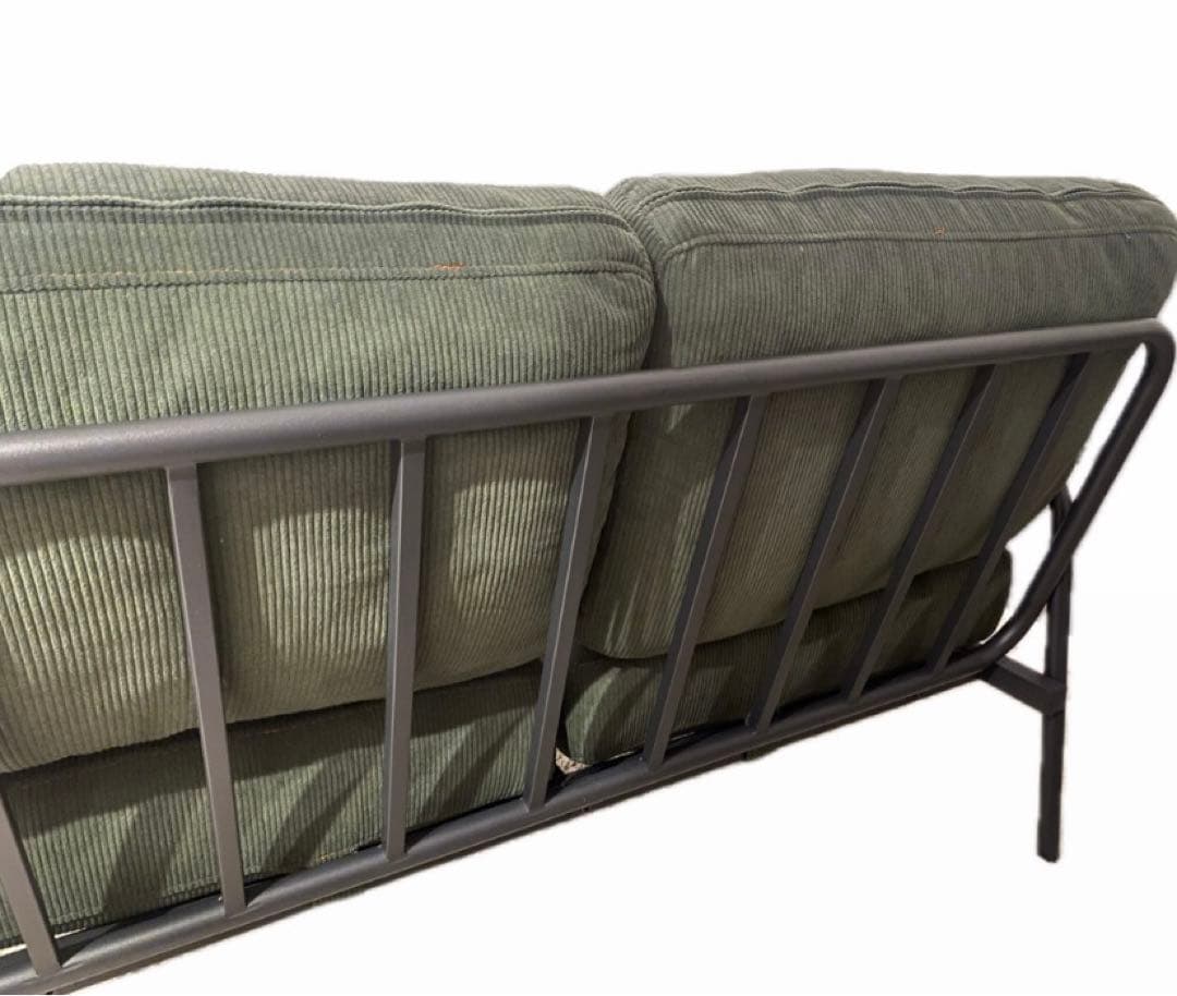 【うさぎ】コーデュロイ 2人掛けソファ