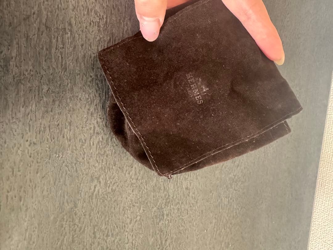 HERMES エルメス　コリエドシアン　ブラック/ゴールド金具