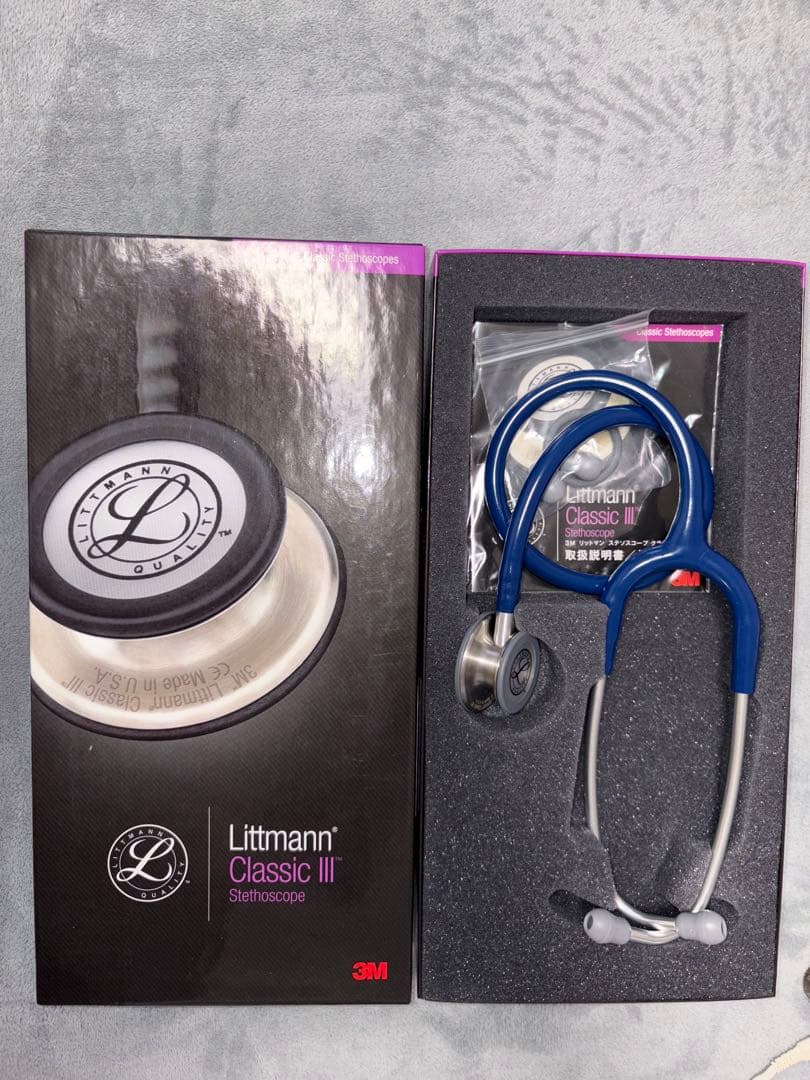 美品Littmann Classic IIIリットマン聴診器刻印無し