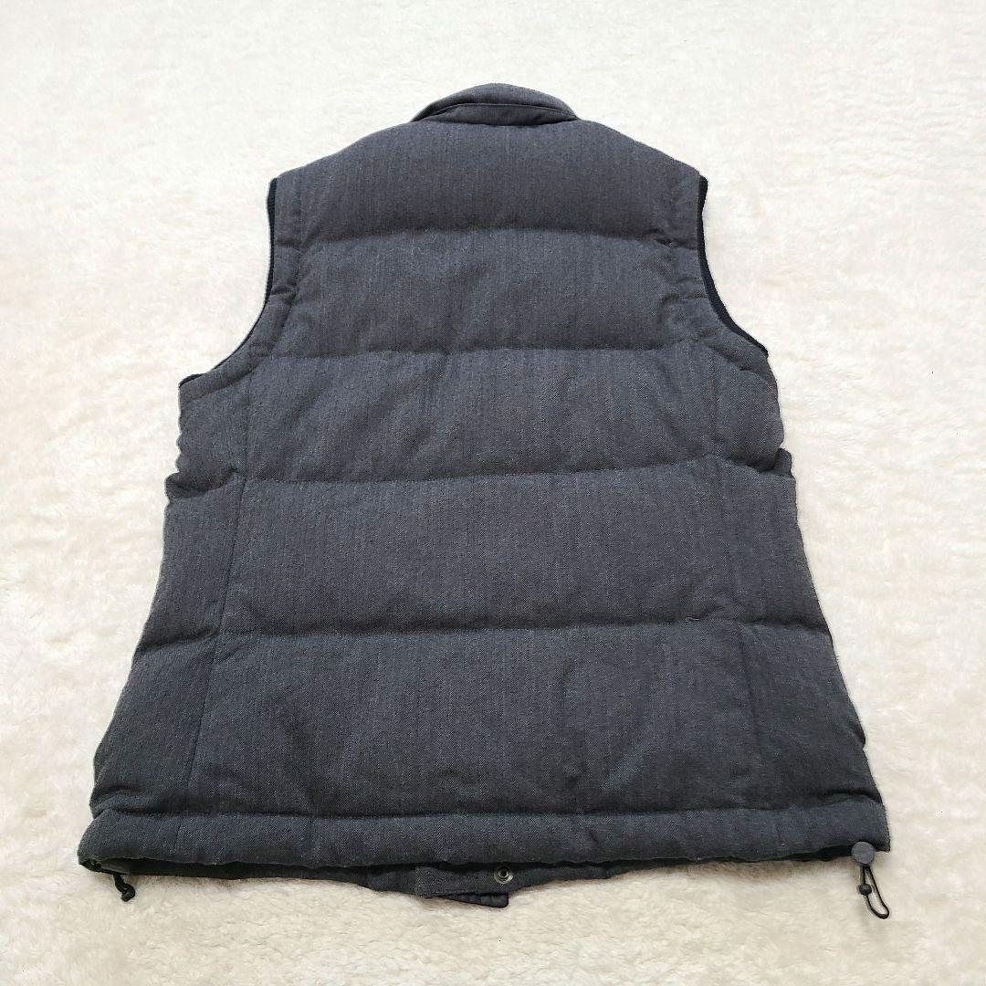 【極暖】　バーバリー　ダウンベスト　ノバチェック　ヘリンボーン　ホースロゴ　L