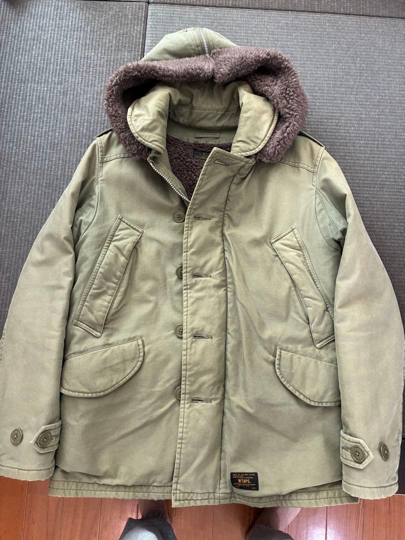 WTAPS ダブルタップス 12aw ミリタリージャケット フード付き オリーブ