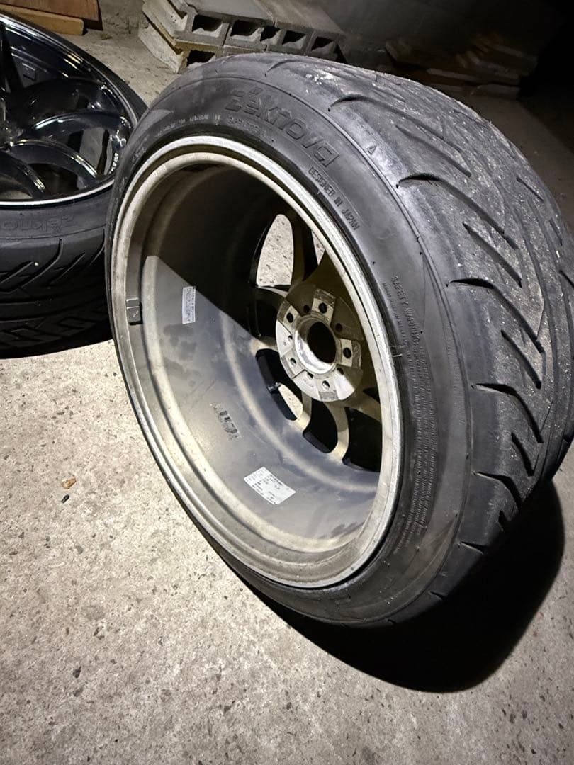 【希少】work emotion cr極メッキ18×9.5J +38 2本セット