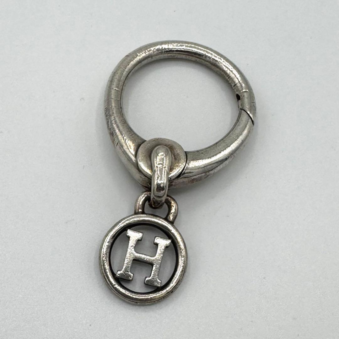 HERMES エルメス キーリング Hロゴ シルバー サークル ヴィンテージ