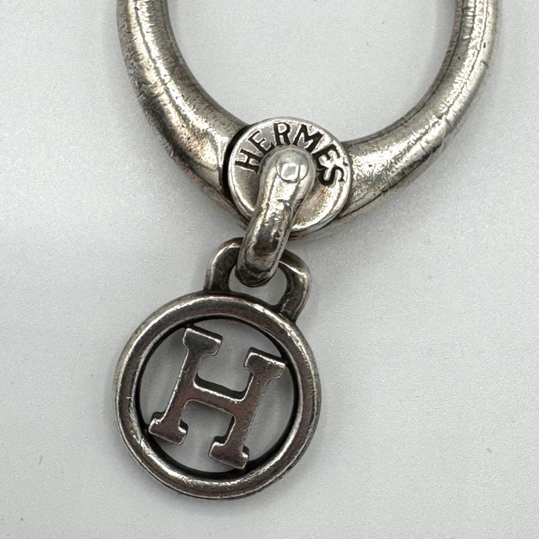 HERMES エルメス キーリング Hロゴ シルバー サークル ヴィンテージ