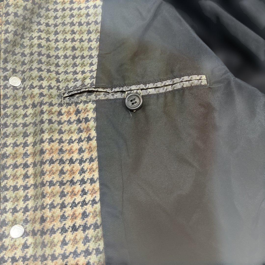 【最終値下げ】dunhill メンズ　ナイロンジャケット　S 千鳥格子柄