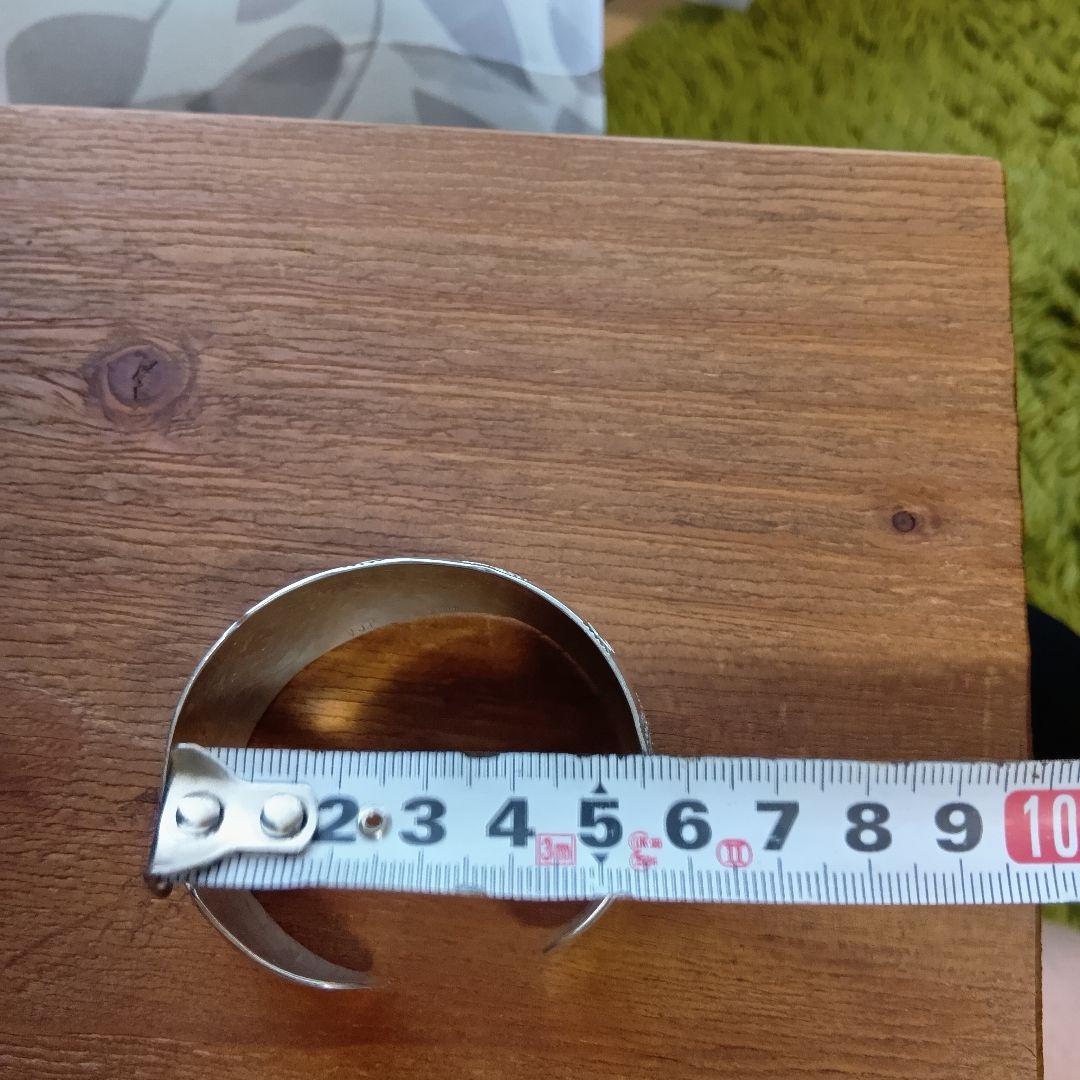 【最終価格】ナバホ族　バングル　シルバー