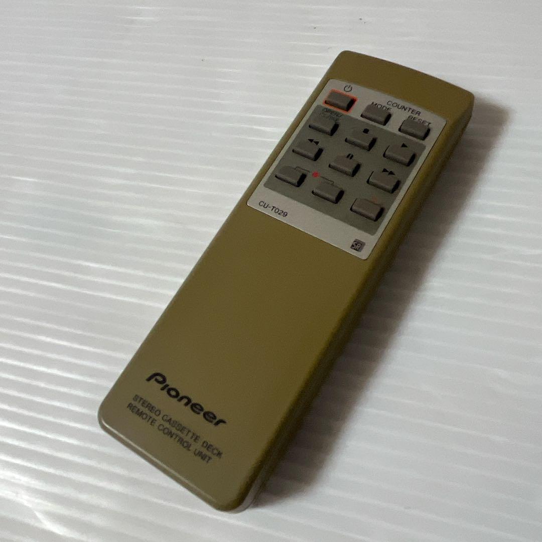 Pioneer 3ヘッドシングルカセットデッキ T-D7 リモコン付き