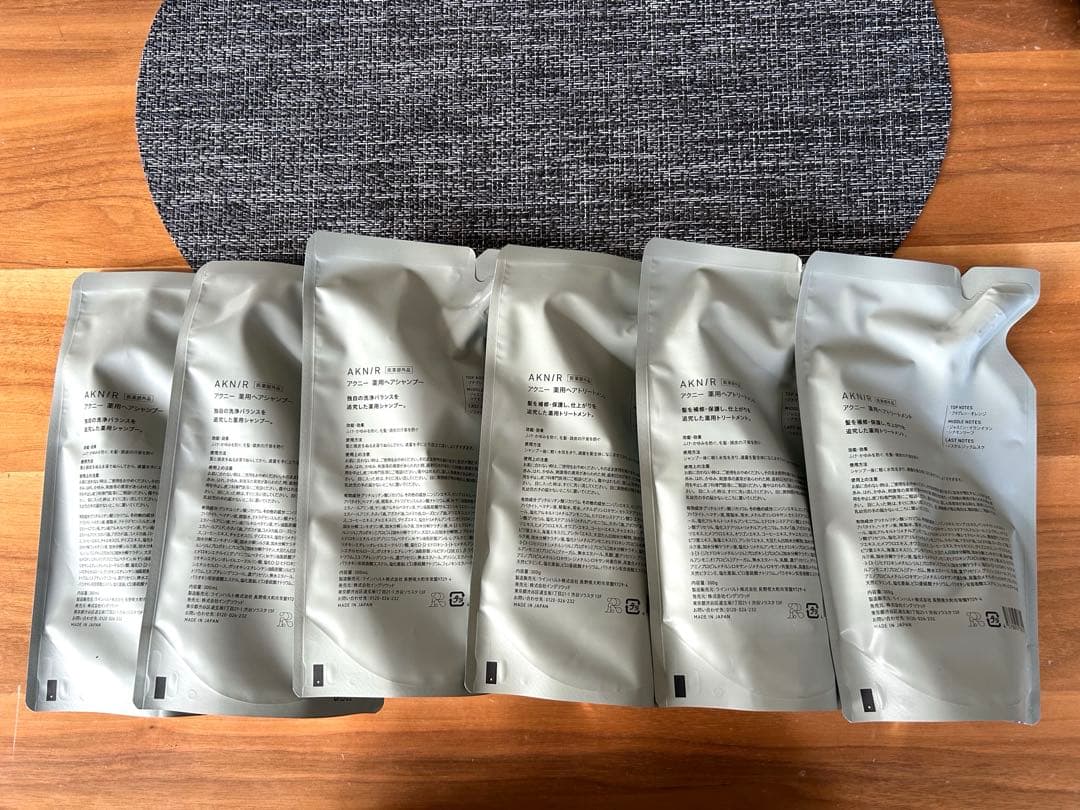 新品☆未開封　アクニー　シャンプー3袋＆トリートメント3袋