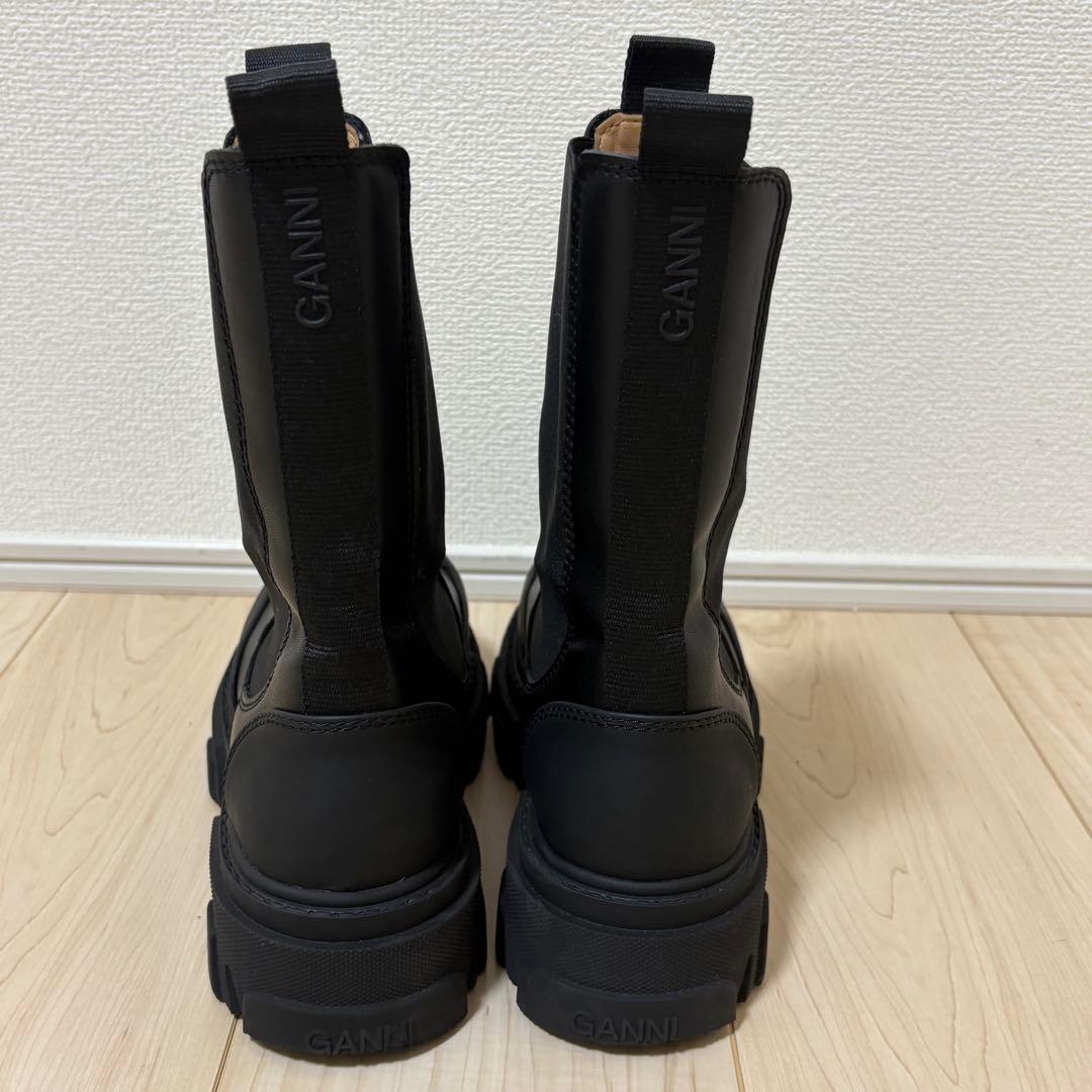 GANNI ガニー チェルシー サイドゴア ブーツ 厚底 ブラック 39