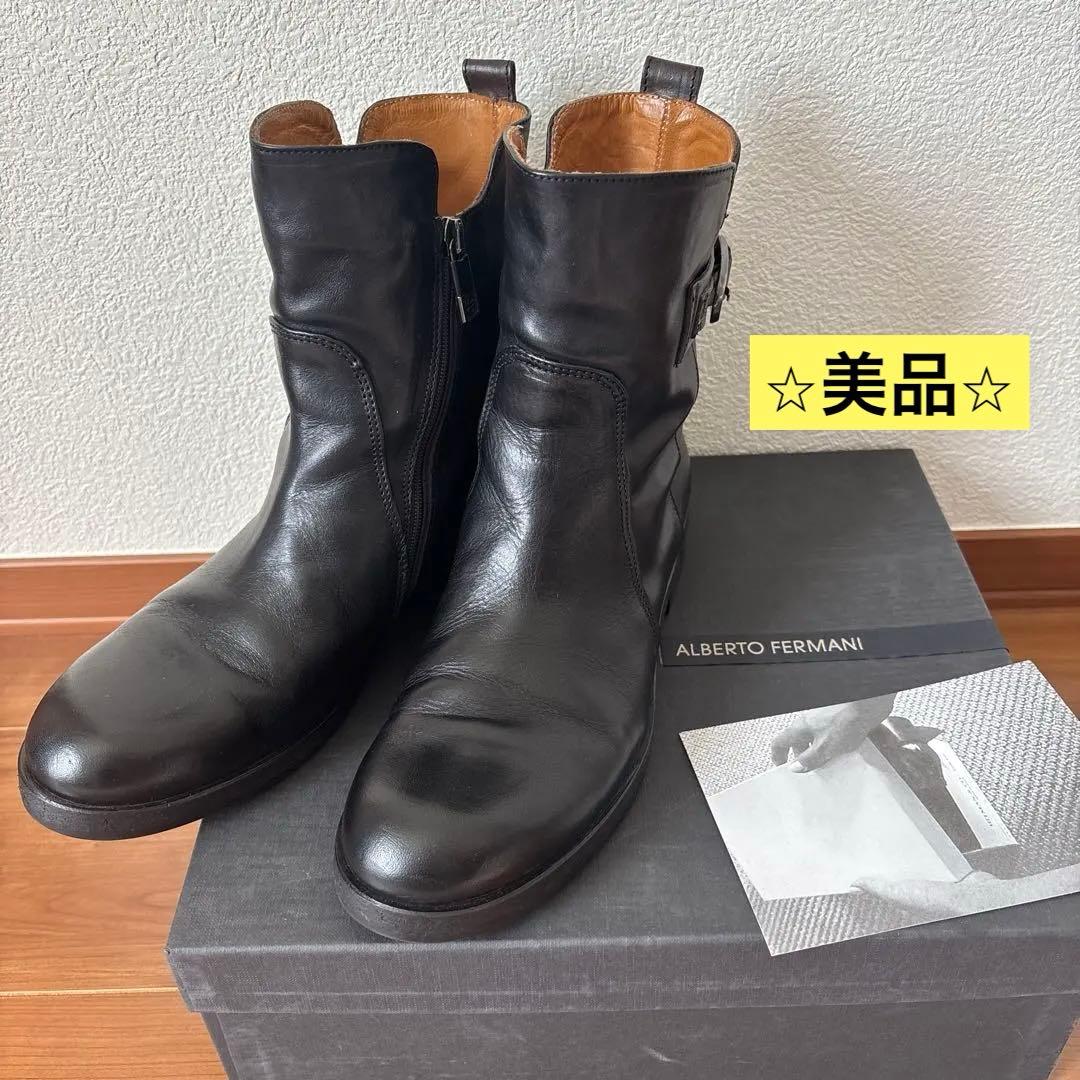 ⭐️お値下げ⭐️O FERMANIブーツ　ブラック　38