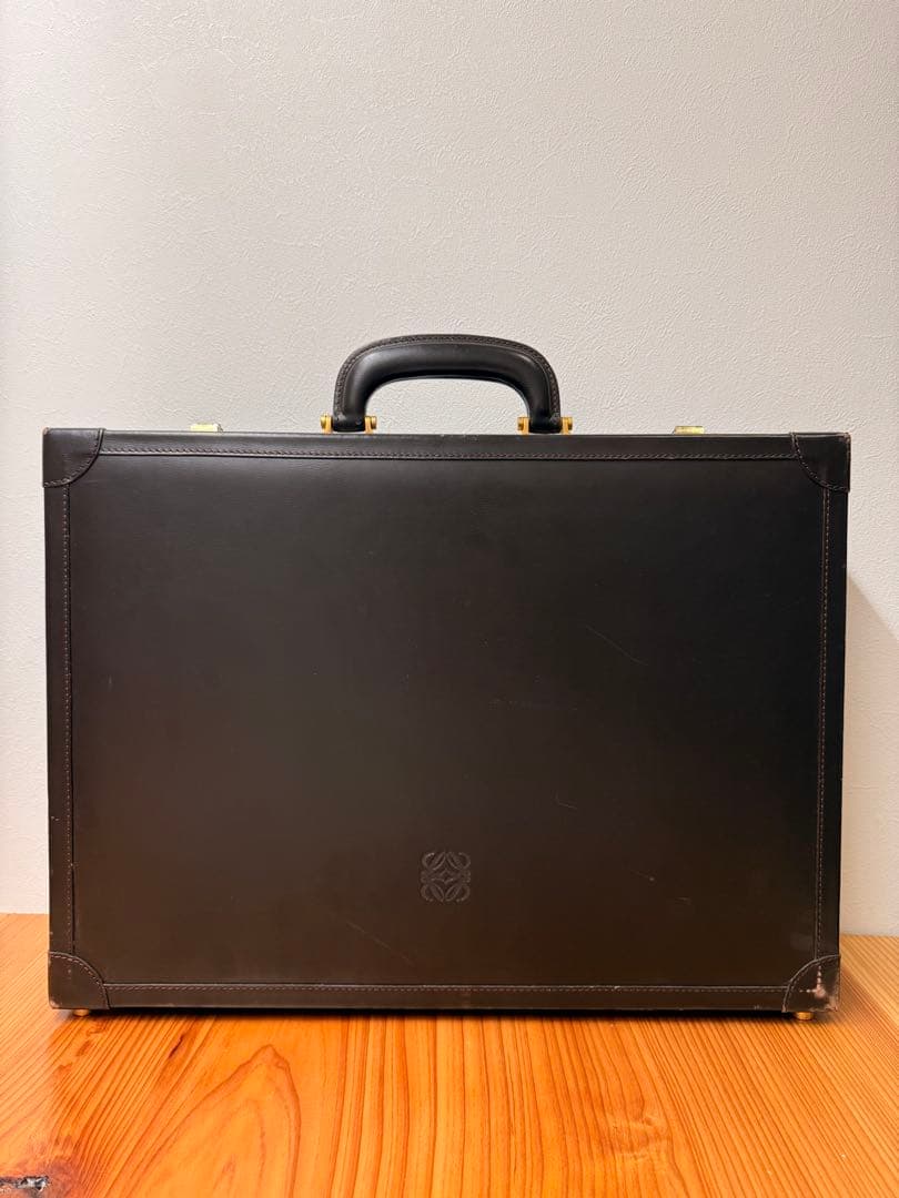 LOEWE アタッシュケース ブラウン レザー