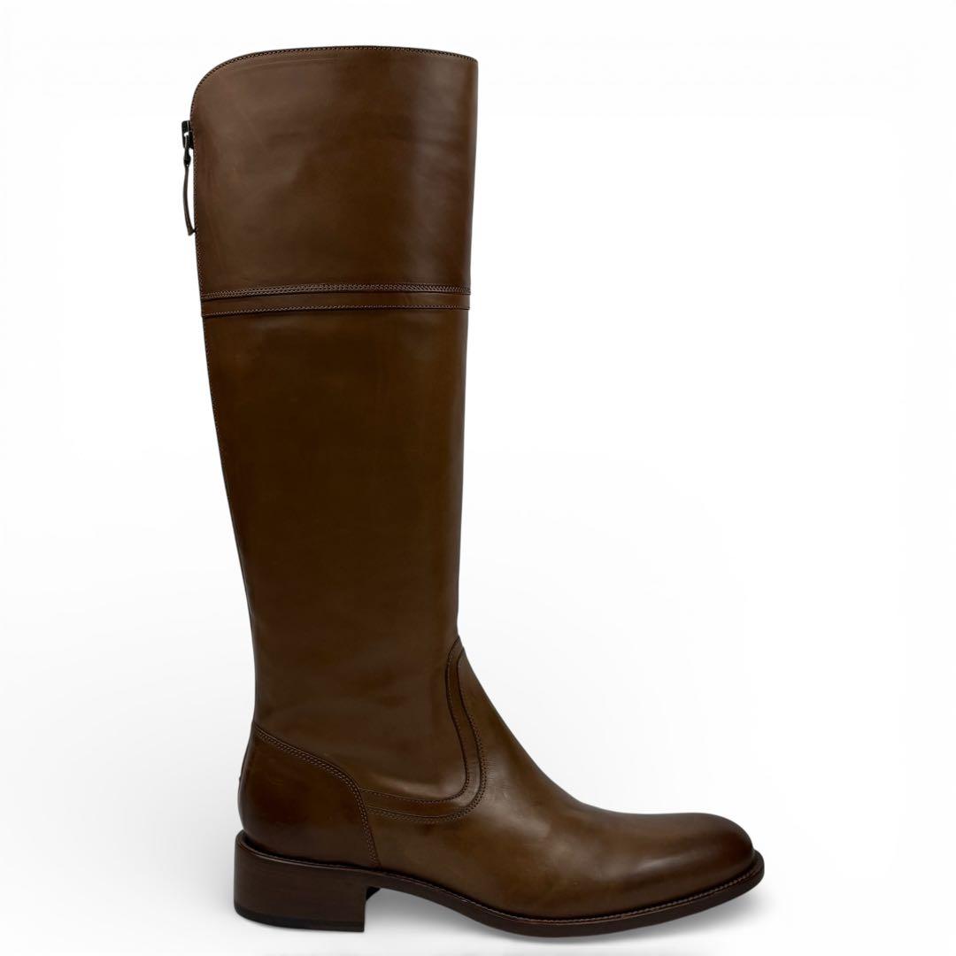 【使用感少】SARTORE サルトル　24cm 37 ロングブーツ　ブラウン