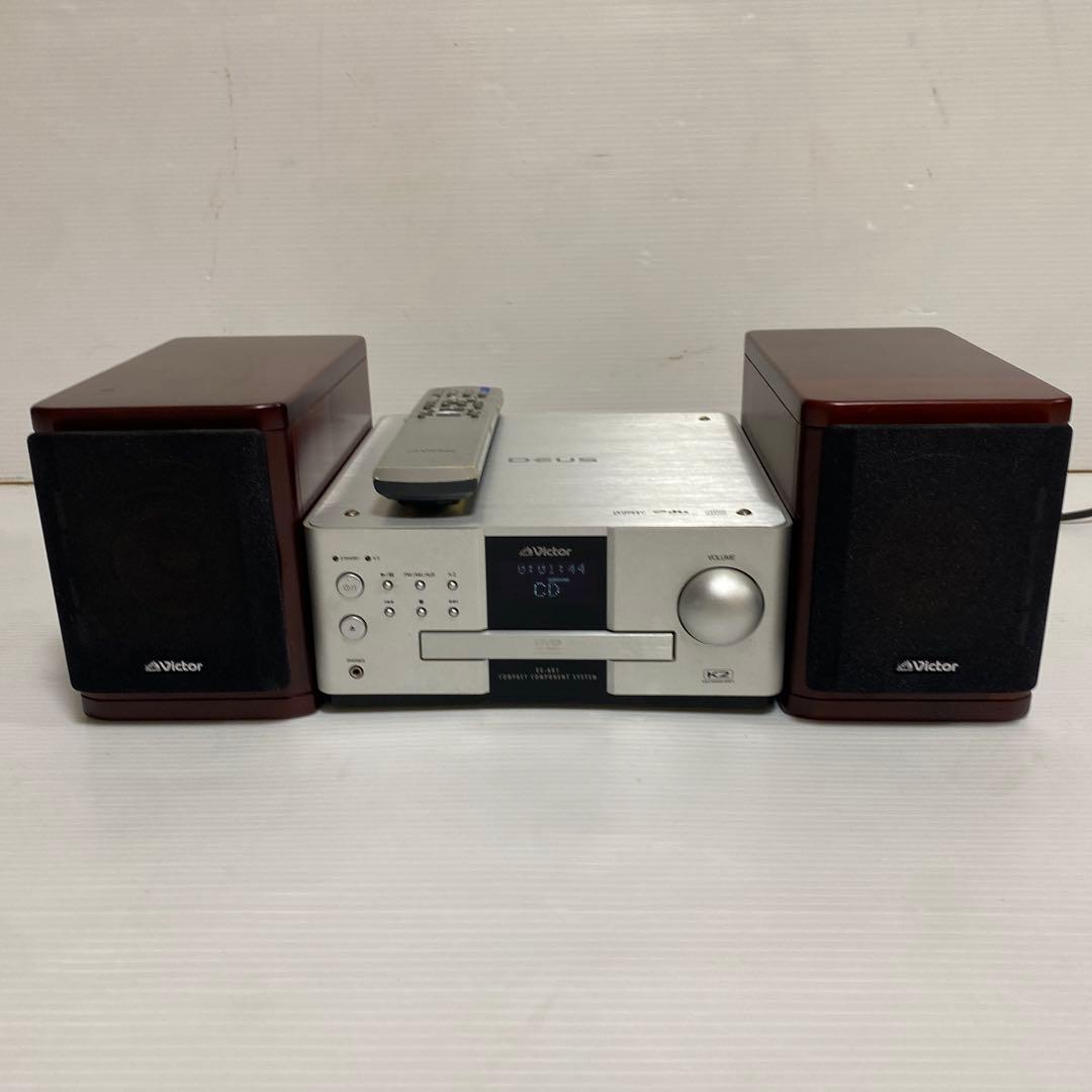 訳あり ビクター EX-AK1 ウッドコーン DVD ミニコンポ 音響機器