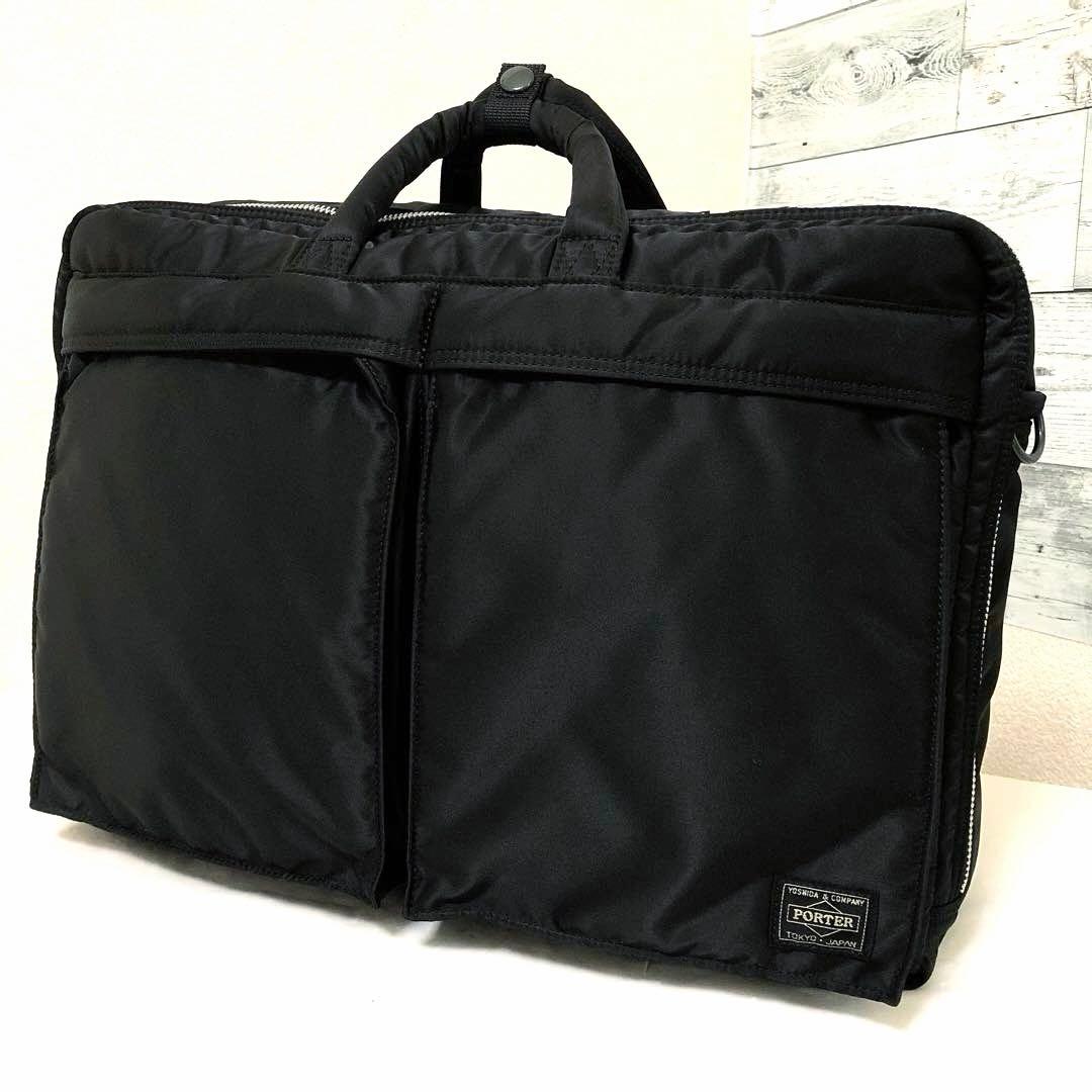新品同様✨新型 ポータータンカー ビジネスバッグ3way 2層 A4可 ブラック