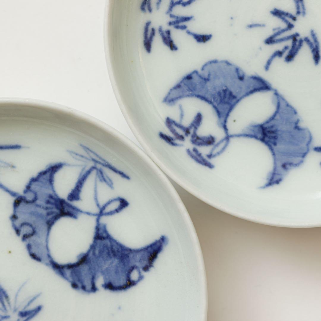 古伊万里　伊万里　江戸　中期　豆皿　小皿 2客セット　金継ぎ　材料