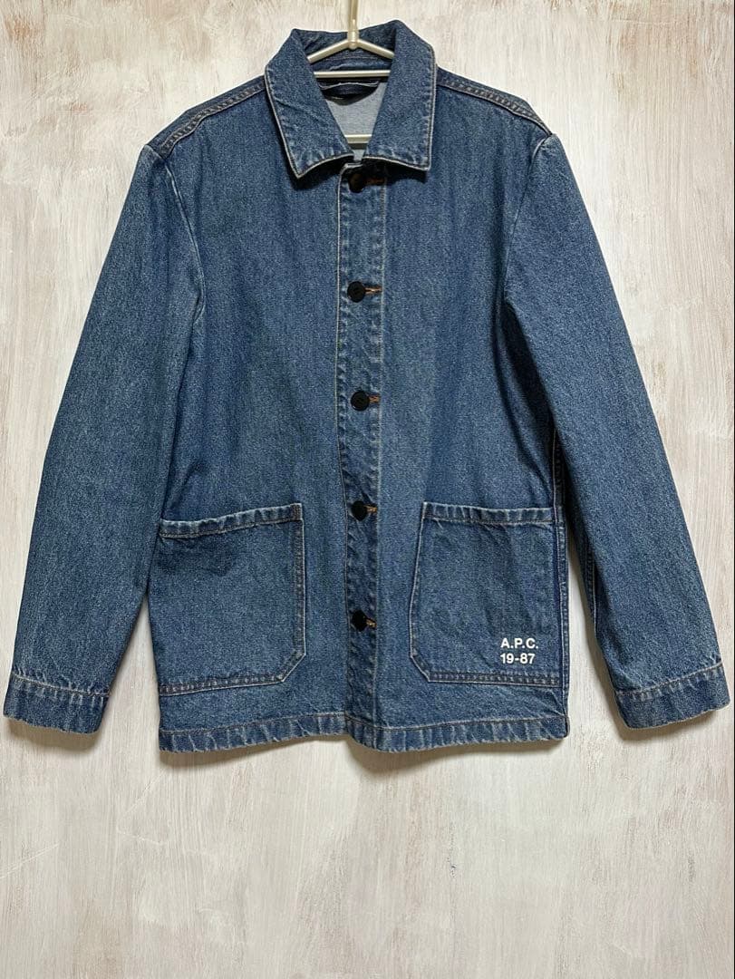 A.P.C./アーペーセー/デニムジャケット/カバーオール/デニム/ブルー/ロゴ