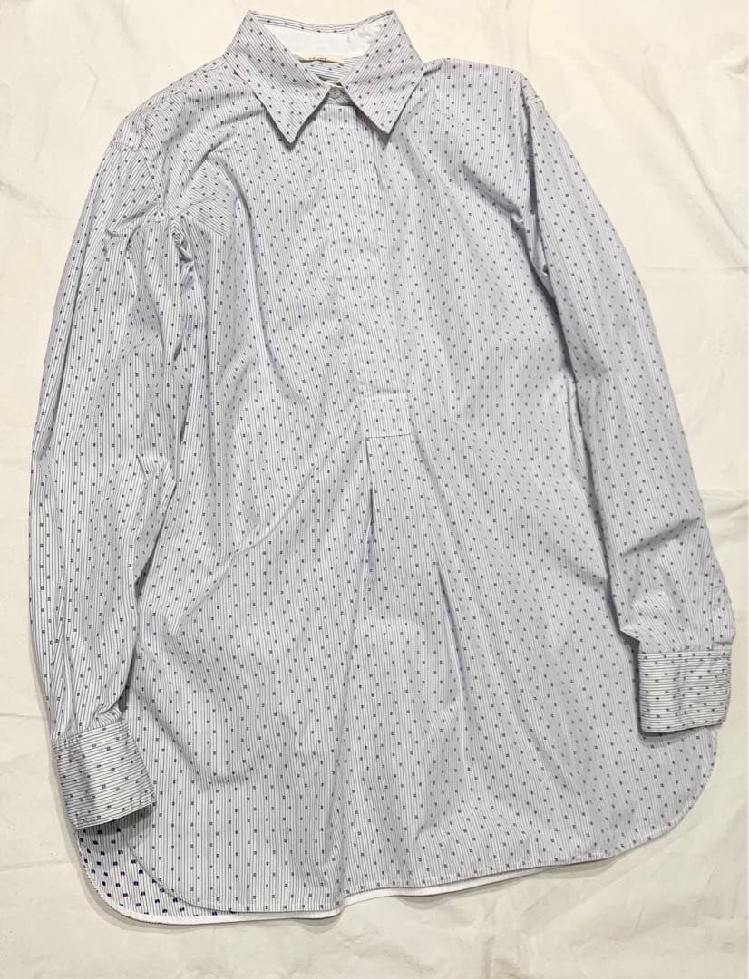 セリーヌ　フィービー　ドット　刺繍　長袖　シャツ　プルオーバー　CELINE