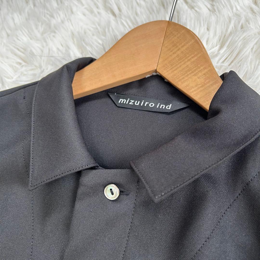 mizuiro ind ペインターライクワンピース　ブラック