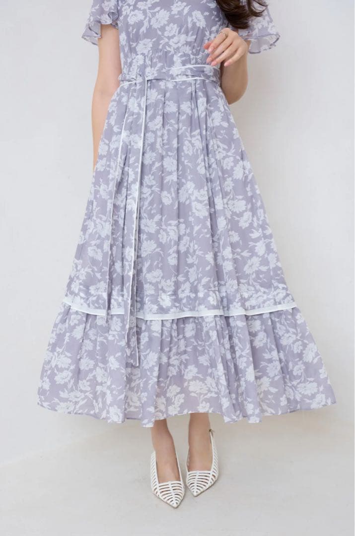 ワンピース herlipto Camellia VoileBelted Dress