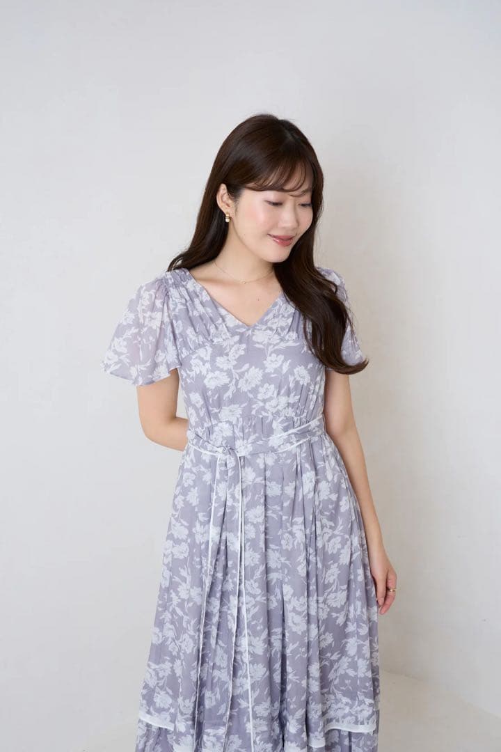 ワンピース herlipto Camellia VoileBelted Dress