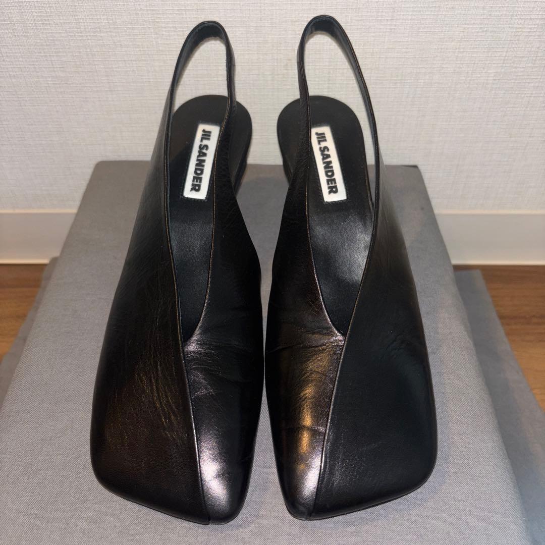 JIL SANDER スクエアトゥ パンプス ミュール