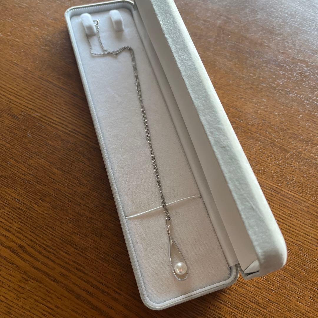 ミキモト　シルバー 真珠 ペンダント ネックレス