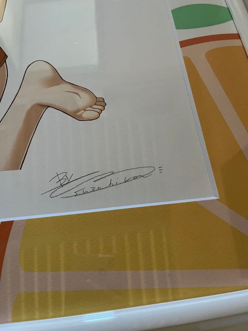 アールビバン　鈴平ひろ　版画　ミクスドメディア　summer girl