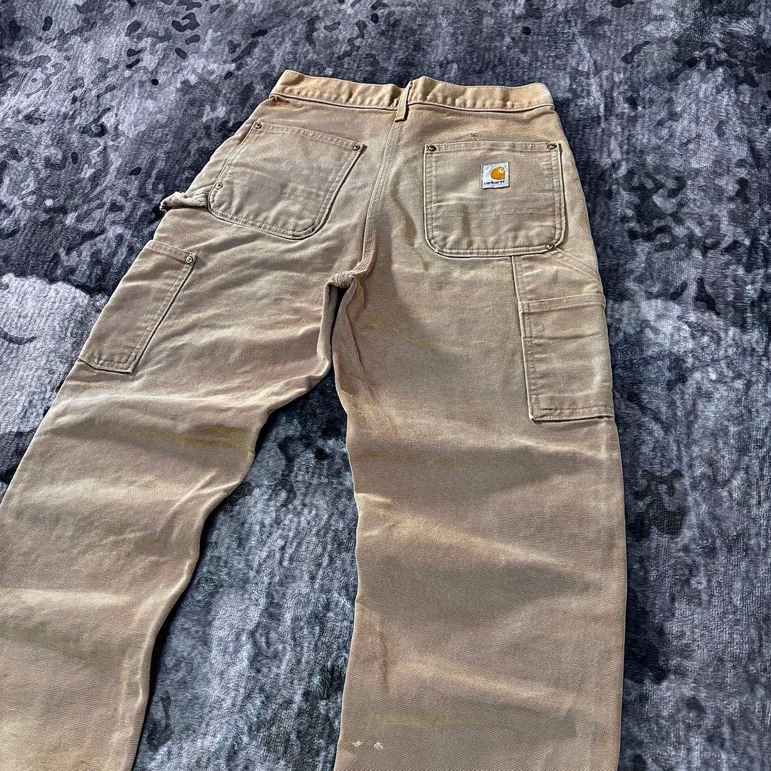 コメ欄セール！USA製 雰囲気系 Carhartt ダブルニー 実寸W35