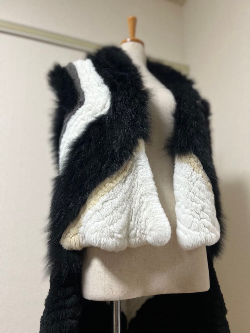 ifsixwasnine パピヨン ロングリアルファー ベスト