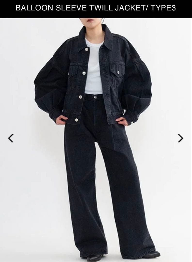 HYKE ハイク　バルーンスリーブデニムジャケット　size1