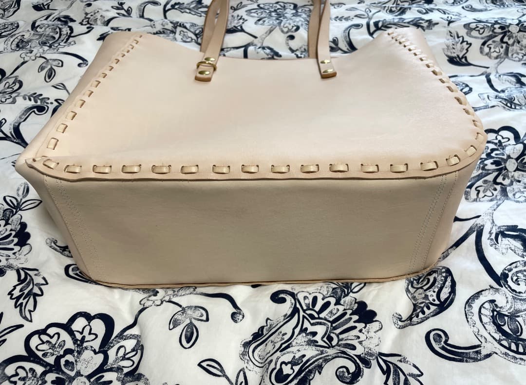 夏 即購入大歓迎さん専用 ヌメ革レース編みバック2点セット