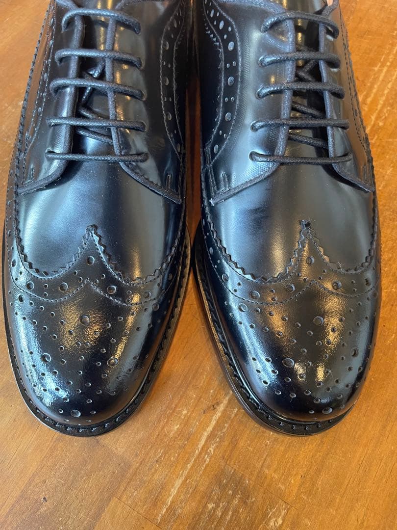 MURATA ORIGINAL9210776ウイングチップ黒鏡面本革28